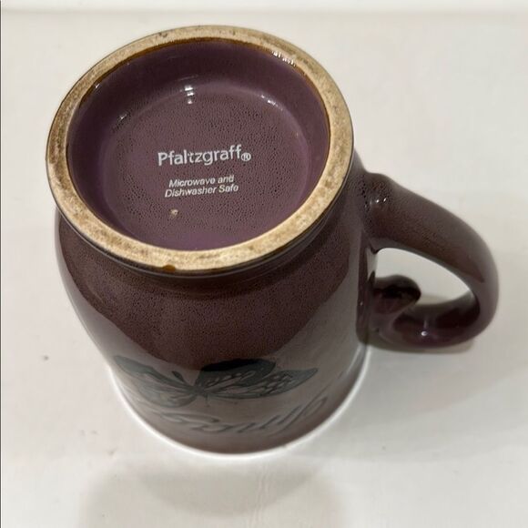 Pfaltzgraff Brown Imagine Butterfly Mug 16 Oz 4 1/4 In Tall 4 In Round - Picture 3 of 7